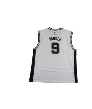 Maillot basket vintage Spurs San Antonio N°9 Parker NBA de pas cher