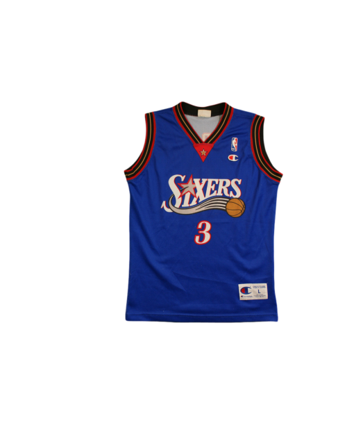 Maillot basket vintage Sixers Philadelphie N°3 Iverson NBA ouvre sa boutique