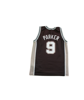 Maillot basket vintage Spurs San Antonio N°9 Parker NBA des créatures d'habitude