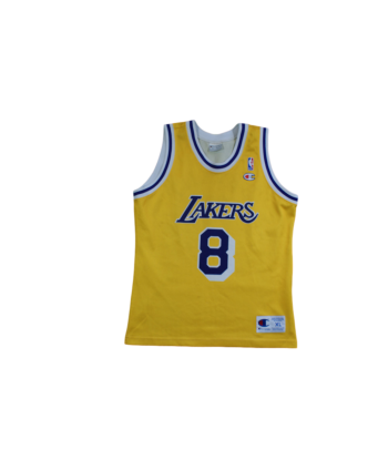 Maillot basket vintage Lakers Los Angeles N°8 Bryant NBA Par le système avancé 