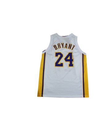 Maillot basket vintage Lakers Los Angeles N°24 Bryant NBA français