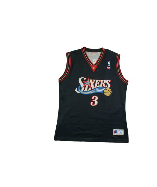 Maillot basket rétro Sixers Philadelphie N°3 Iverson NBA la livraison gratuite