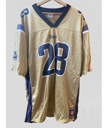 Maillot NFL vintage Rams de Saint-Louis Los Angeles 28 Faulk de votre