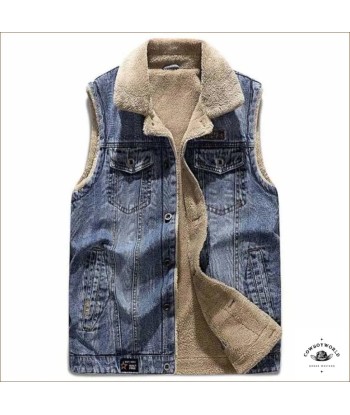 Veste Western Sans Manche Homme france