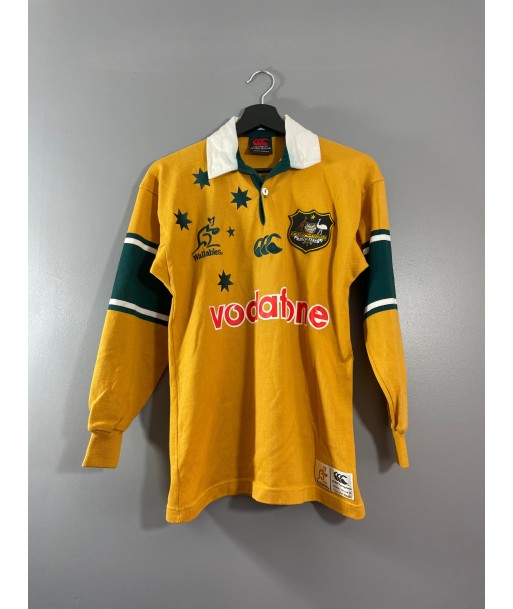 Maillot rugby vintage Australie Canterbury Vodafone en linge