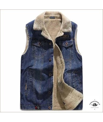 Veste Western Sans Manche Homme france