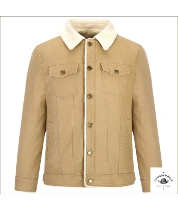 Veste Western en Jean Beige à prix réduit toute l'année