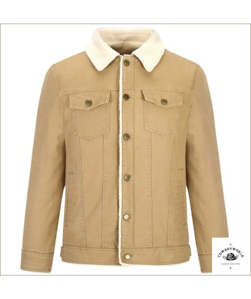 Veste Western en Jean Beige à prix réduit toute l'année