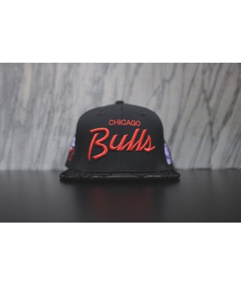 JUST DON Stars Bulls Script Logo - Black / Black pas chere