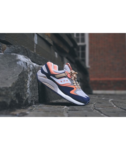 Saucony Grid 9000 - Tan / Navy / Coral (Kithstrike) Les magasins à Paris