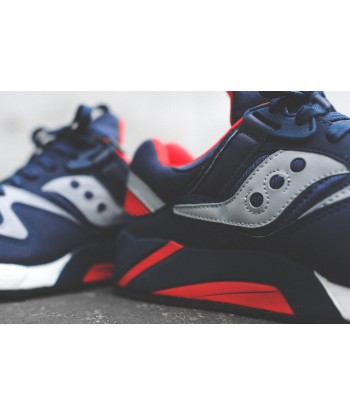 Saucony Grid 9000 - Navy / Grey / Red Fin de série