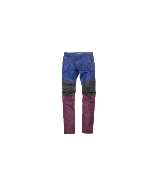 Pierre Balmain Moto Jeans - Navy / Black / Burgundy online