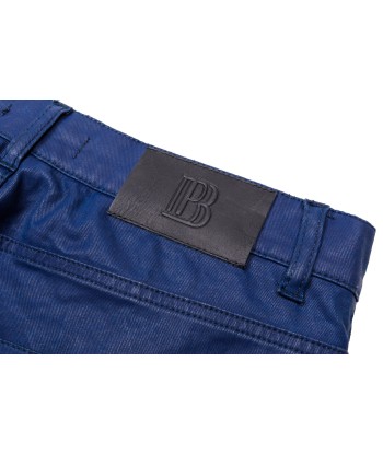 Pierre Balmain Moto Jeans - Navy / Black / Burgundy online