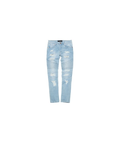 Stampd Distressed Moto Denim - Indigo de la marque