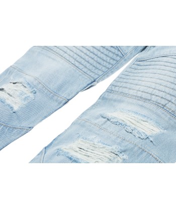 Stampd Distressed Moto Denim - Indigo de la marque