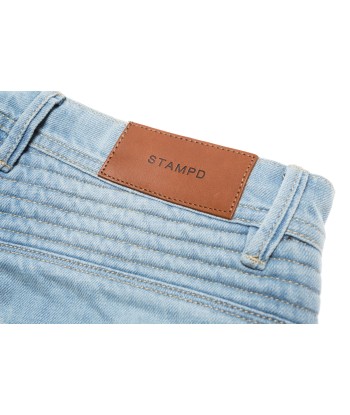 Stampd Distressed Moto Denim - Indigo de la marque