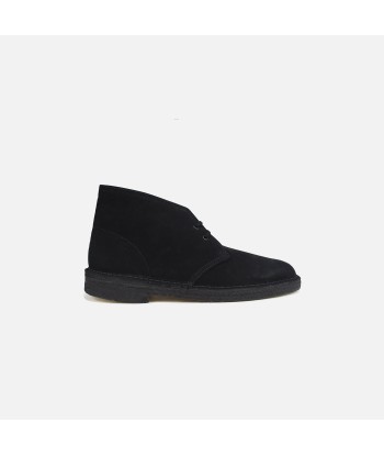 Clarks Desert Boot - Black Suede prix pour 