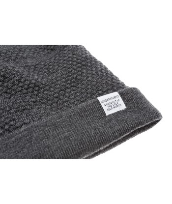 Norse Projects Bubble Beanie - Charcoal rembourrage situé sous