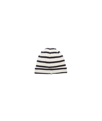 Norse Projects Classic Normandy Stripe Beanie - Navy brillant des détails fins