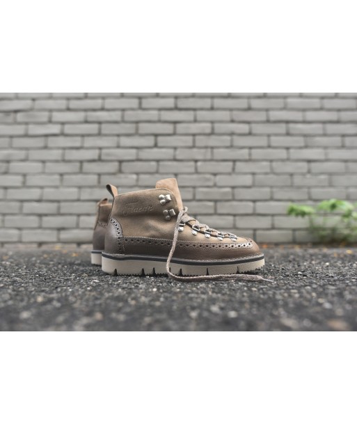 Fracap Brogue Boot - Taupe pas cher