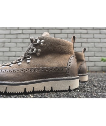 Fracap Brogue Boot - Taupe pas cher