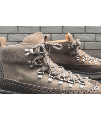 Fracap Brogue Boot - Taupe pas cher