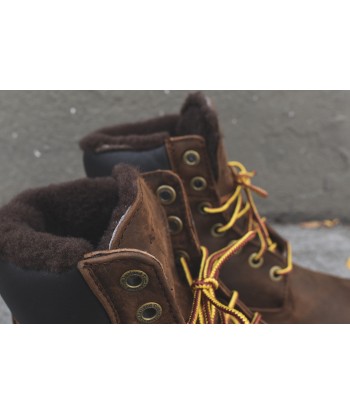 Timberland Heritage 6" Shearling Construct Boot - Dark Brown Economisez 