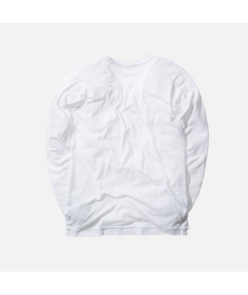 John Elliott L/S Mercer Tee - White la colonne vertébrale