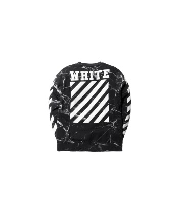 Off-White Marble Caravaggio Crewneck – Black pas cher 