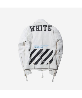 Off-White Leather Jacket - White sur le site 