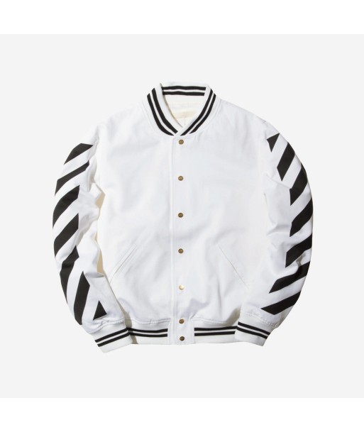 Off-White Varsity Jacket – White pas cher