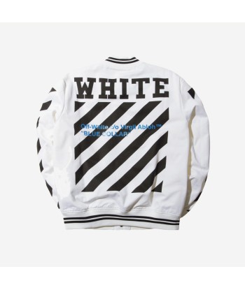 Off-White Varsity Jacket – White pas cher