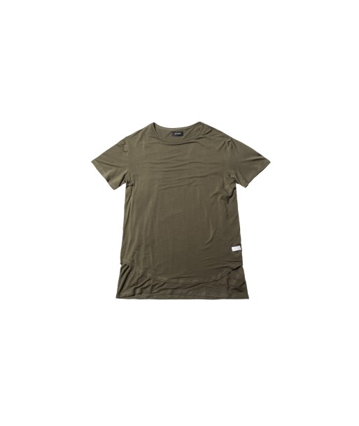 Stampd Double Layer Scallop Tee - Olive offre 