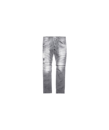 Pierre Balmain Moto Curve Knee Denim - Grey vente chaude votre 