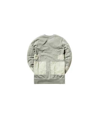 John Elliott Paneled Crewneck - Washed Olive Dans la société mordern