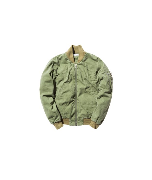 John Elliott Paneled Flight Jacket - Washed Olive livraison et retour toujours gratuits