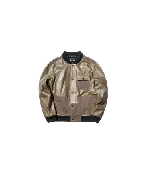 T by Alexander Wang Leather Bomber - Army Dans la société mordern