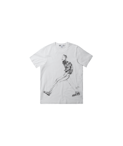 Y-3 Walking Sketch Tee - White Jusqu'à 80% De Réduction