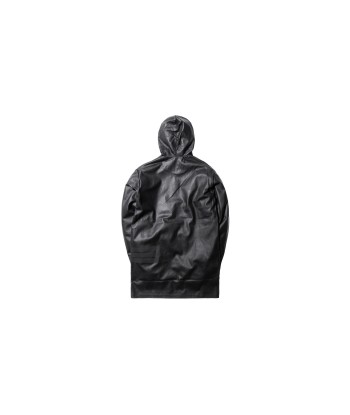 Y-3 Leather Hoodie - Black les ctes