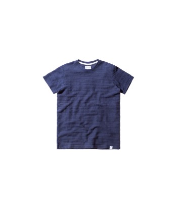 Norse Projects Niels Textured Stripe - Navy l'achat 