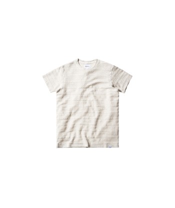 Norse Projects Niels Textured Stripe - Ecru Jusqu'à 80% De Réduction