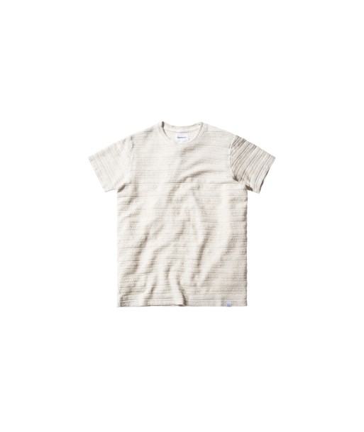 Norse Projects Niels Textured Stripe - Ecru Jusqu'à 80% De Réduction