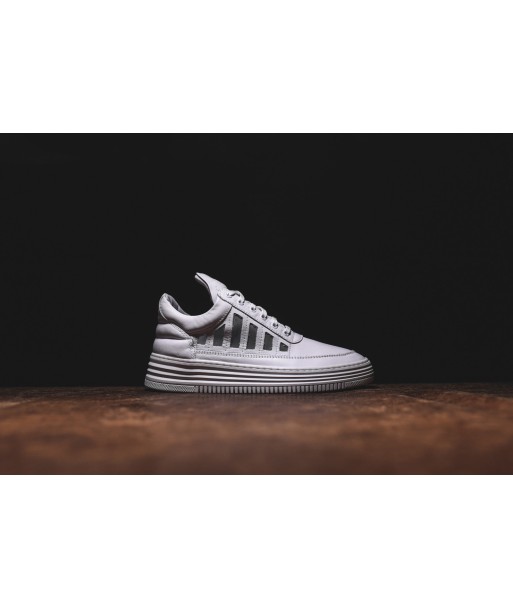 Filling Pieces Low Top Cut-Out - White de pas cher