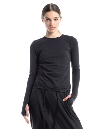 Y-3 SPORT WMNS Fine Knit L/S Top - Black Fin de série