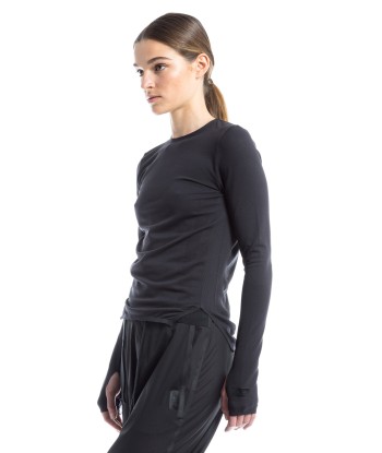 Y-3 SPORT WMNS Fine Knit L/S Top - Black Fin de série