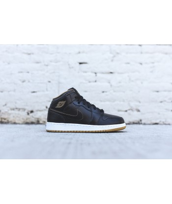 Nike Air Jordan 1 Mid GS - Black / Metallic Gold acheter en ligne