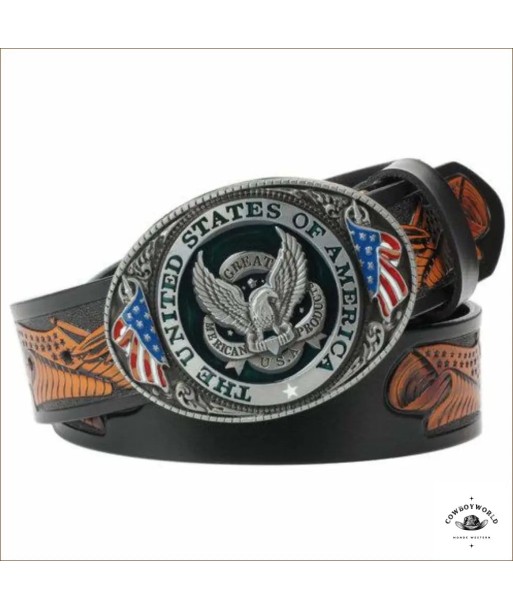 Ceinture Cuir Homme Style Western commande en ligne