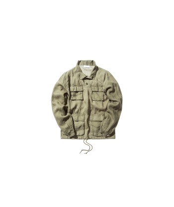 John Elliott Linen Pullover M65 - Olive 2023