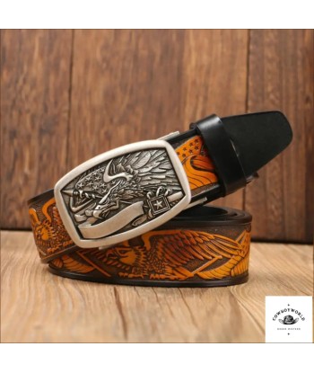 Ceinture Homme Gravée Cowboy Fin de série