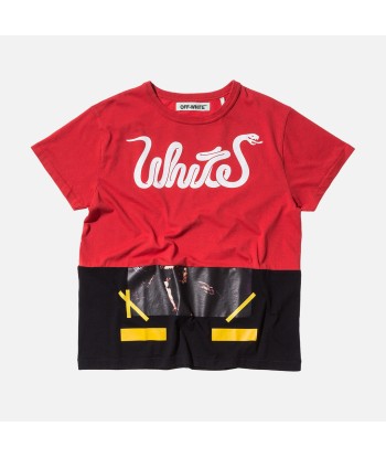 Off-White Patchwork Tee - Red / Black Le MVP de beaucoup